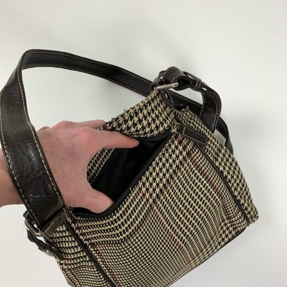 Chaps Houndstooth Plaid  Purse - Picture 5 of 7